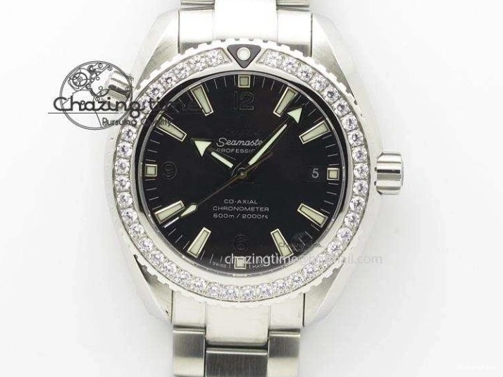 1222 UrbanChic Speedmaster Racing Master SS HKF Best Edition Blue Black Dial on SS Bracelet A 7808